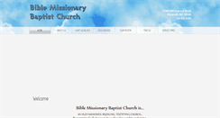 Desktop Screenshot of biblemissionarybaptist.com