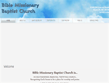 Tablet Screenshot of biblemissionarybaptist.com
